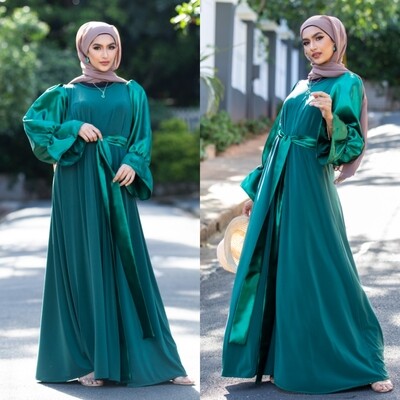 Maria Abaya - Satin Sleeves 
