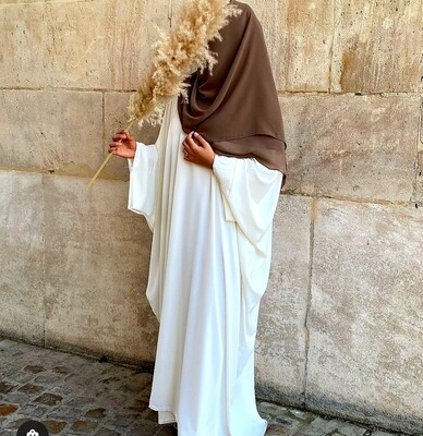 Mehar Abaya - White