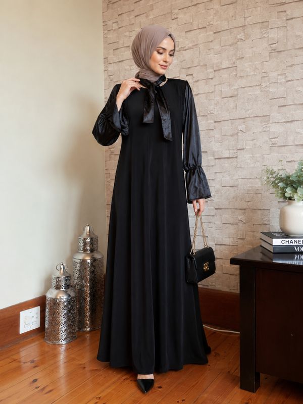 Maria Abaya - Satin Sleeves 