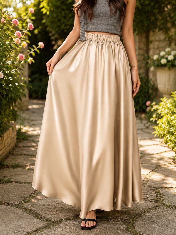 Satin Skirt 