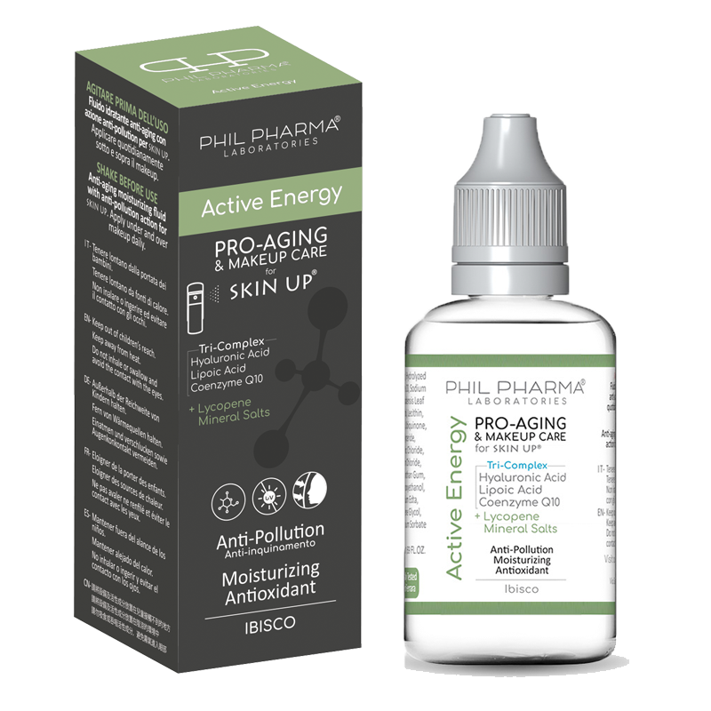 Skinup Active Energy  disponible a la fragrance Ibisco et sans parfum