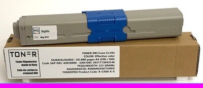 OKI 44469705 - Toner Rigenerato per C310dn C330 C331 C510 C511 C530 C531 MC351 MC352 MC361 MC362 MC561 MC562 dn dnw - Magenta - 2.000 pagine A4