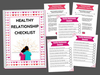 Healthy Relationship Checklist Healthy Relationship Checklist