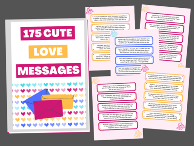 175 Cute Love Messages 175 Cute Love Messages