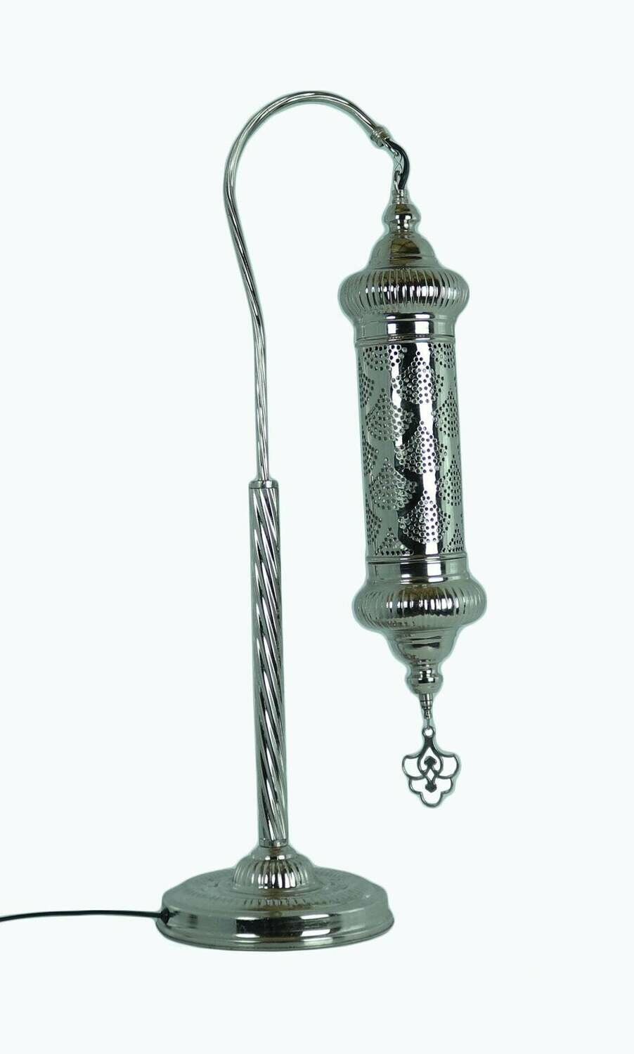 Handmade Moroccan Mosaic Stained Glass Lamp | Swan Neck Lamp For Bedside, Table Or Desk { STYLE IV }