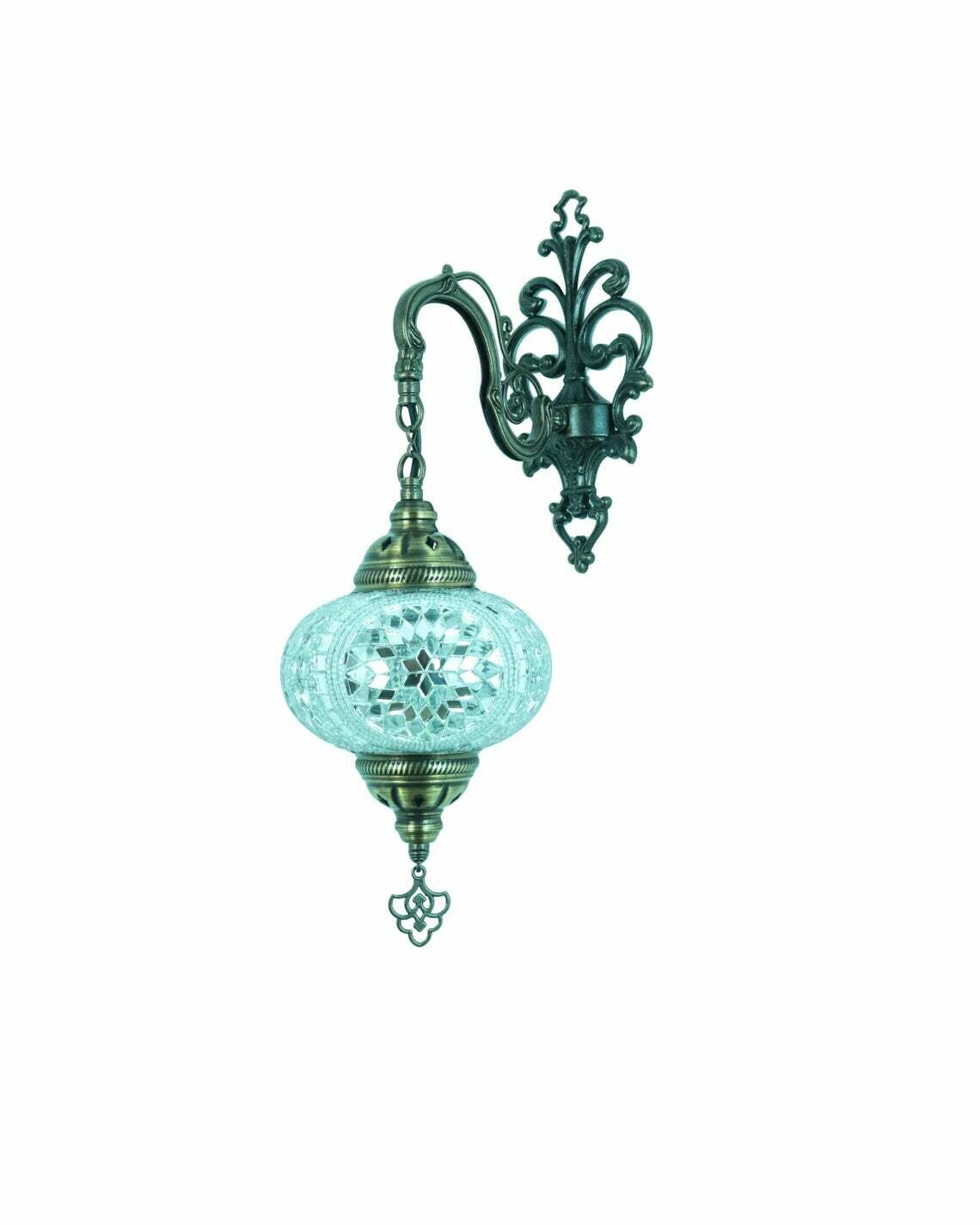 Handmade Turkish Mosaic Stained Glass Wall Lamp | Wall Sconces Lighting With Options { STYLE I }