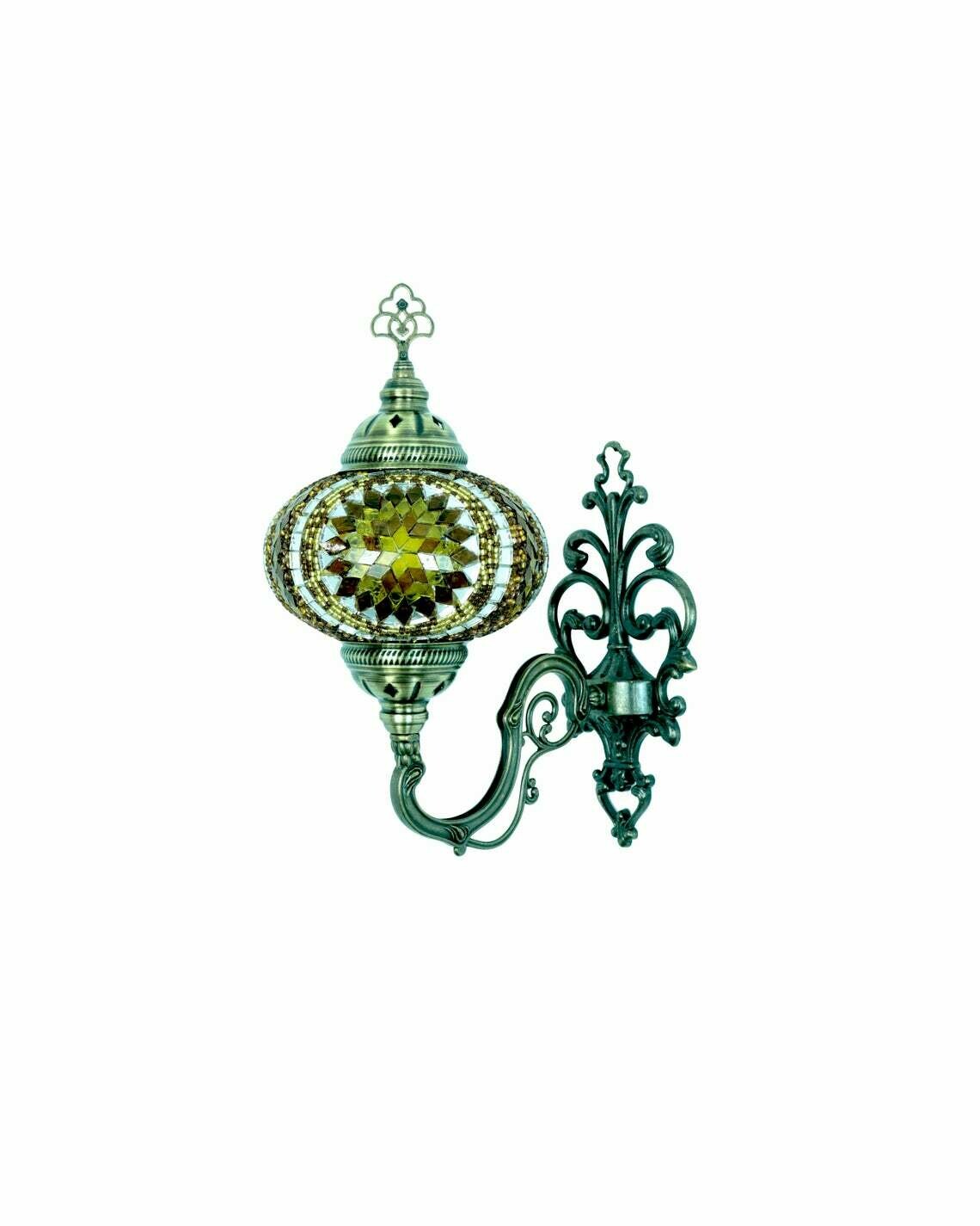 Handmade Turkish Mosaic Stained Glass Wall Lamp | Wall Sconces Lighting With Options { STYLE II }