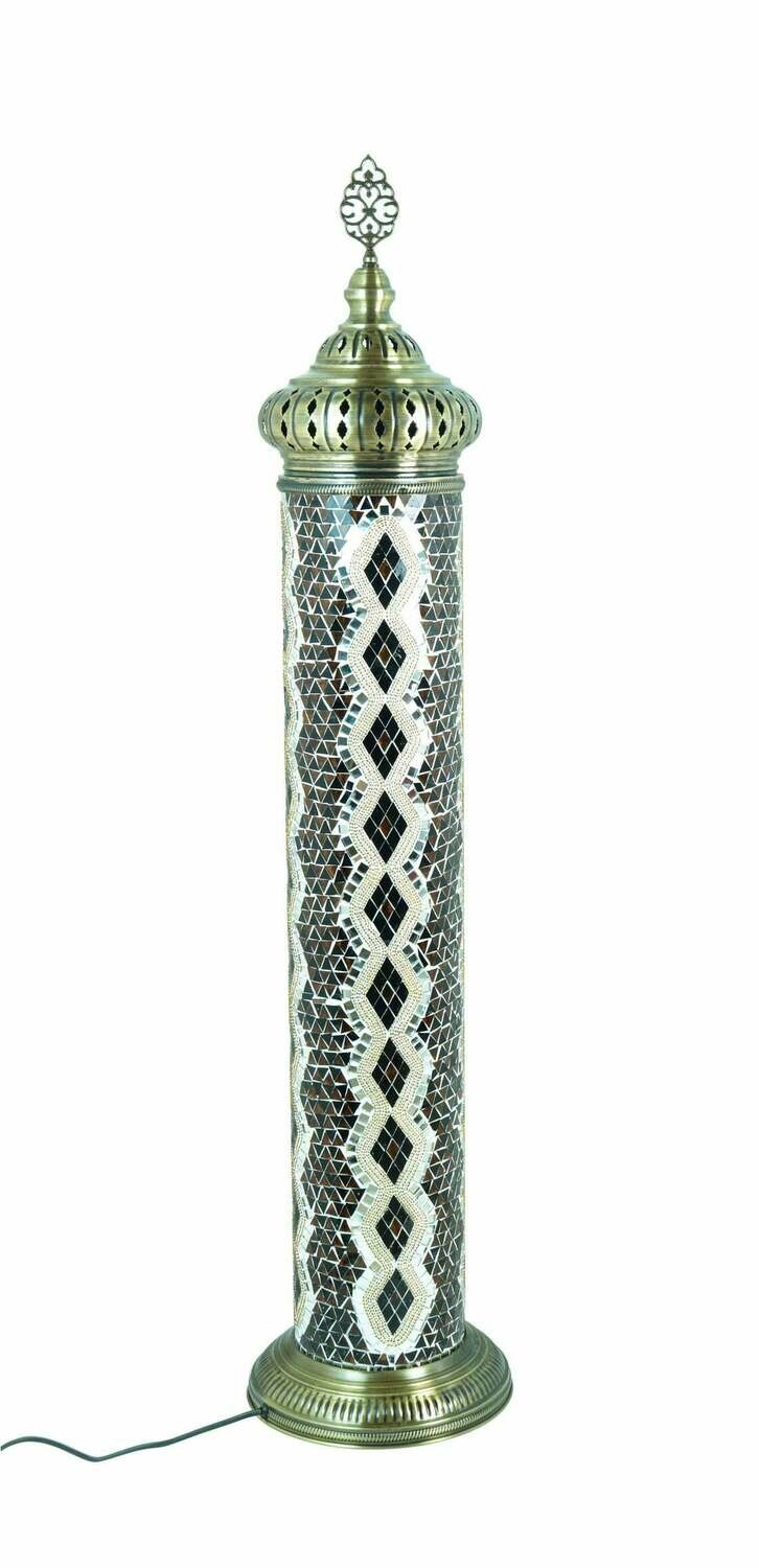 Handmade Turkish Mosaic Stained Glass Floor Lamp | Standing Floor Lamp With Options { STYLE II }