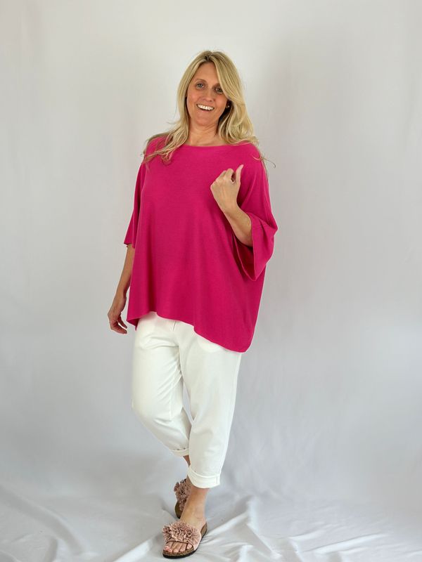 Lässiger Sommerpulli, pink