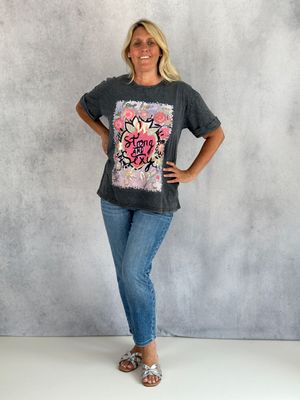 T-Shirt T-Shirt "Strong and sexy", anthrazit