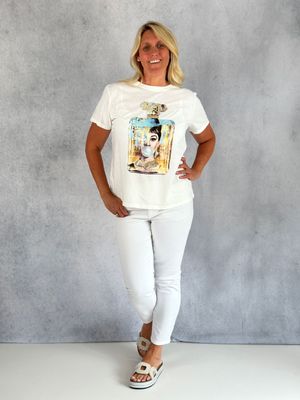 T-Shirt "Audrey", creme