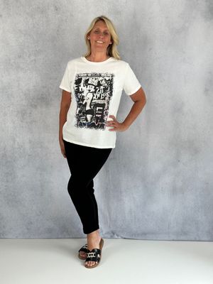 T-Shirt T-Shirt "Minnie Rock", creme
