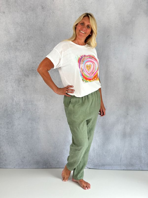 T-Shirt T-Shirt "Thank You", weiß