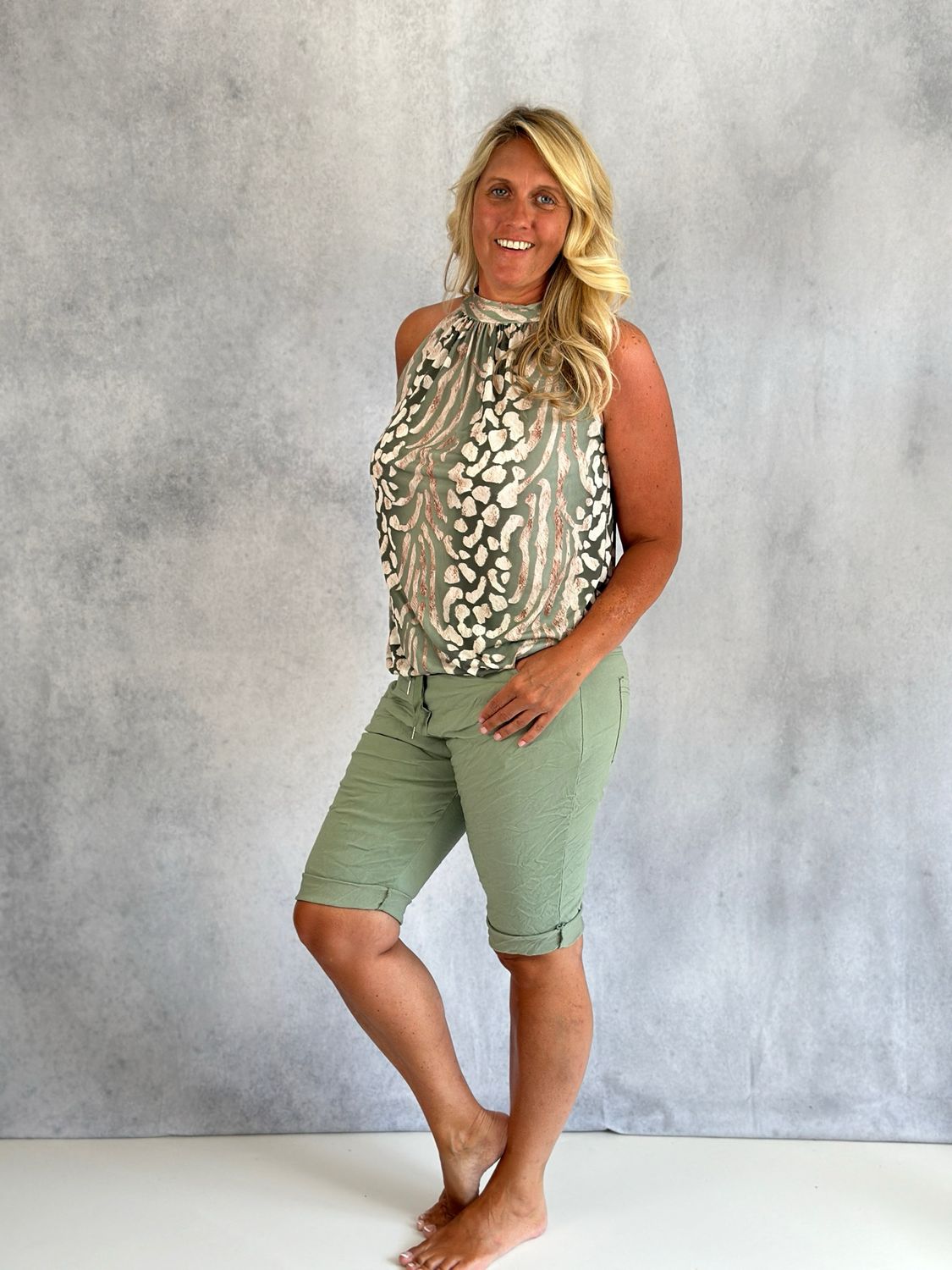 Kurze Jogpants Travel, khaki