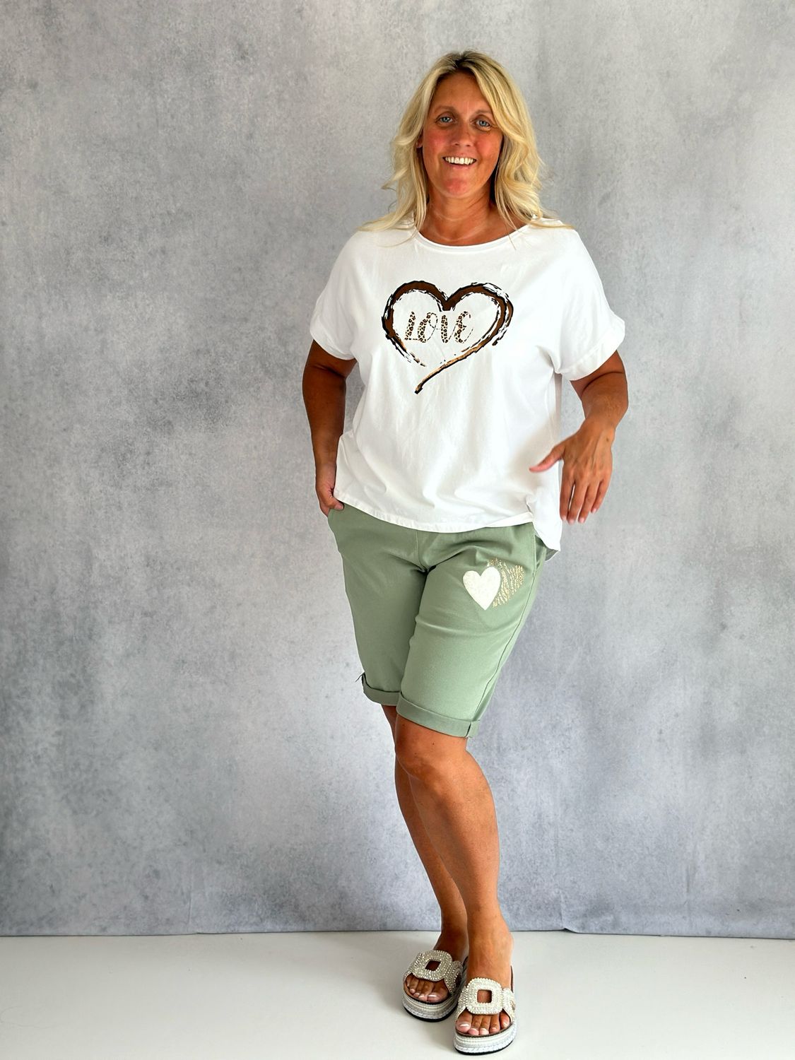 T-Shirt LOVE-Heart, weiß