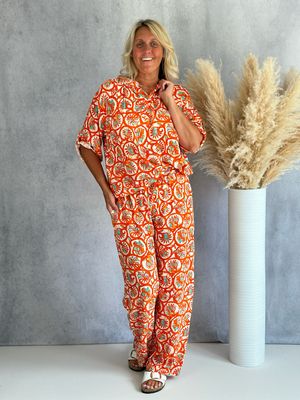 Leichte Hose Helena, orange-beige Leichte Hose Helena, orange-beige