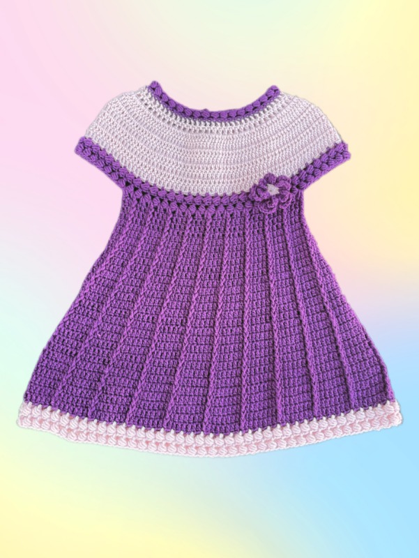 Kleid gehäkelt, Gr. 104
