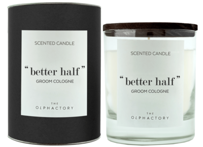 "Better Half" - Groom Cologne (40 uur) ~ Scented Candle