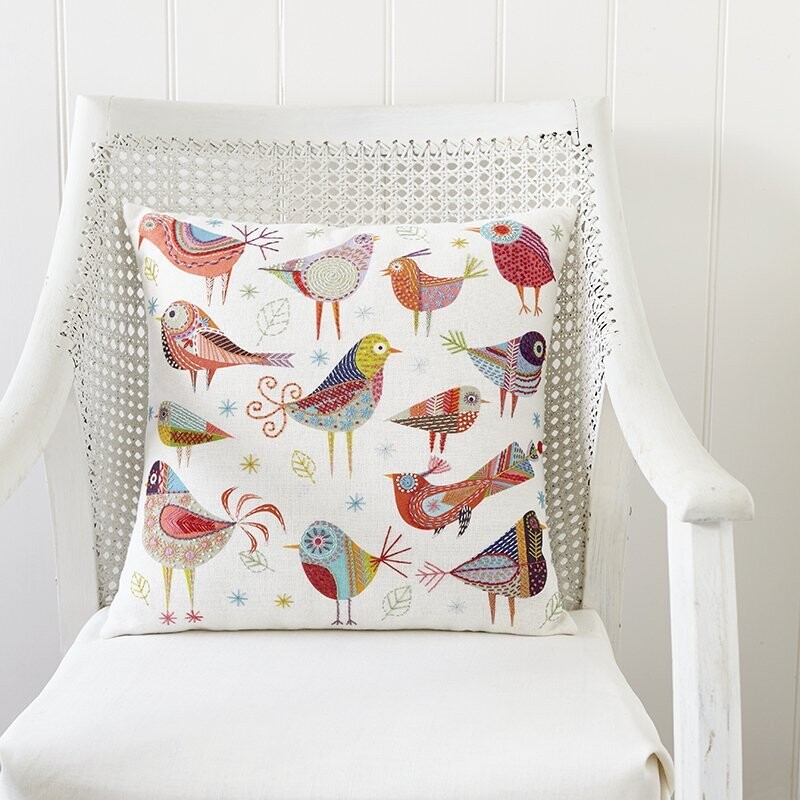Nancy Nicholson Bird dance cushion