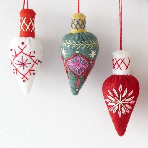 Nancy Nicholson Christmas Cone Bauble
