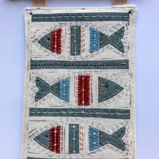 Louise Nichols Textile Artist Blue Fish Embellish Lino Print Kit