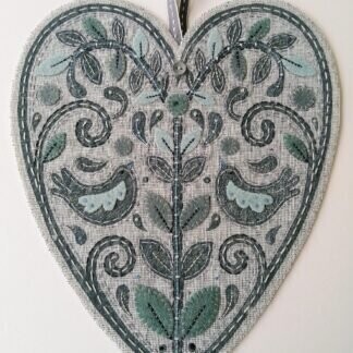 Louise Nichols Folk Heart Embellishment Lino Print Kit