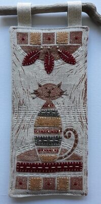 Louise Nichols Textile Artist Ginger Cat Embellish Lino Print Kit