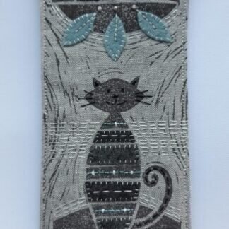 Louise Nichols Textile Artist Grey Cat Embellish Lino Print Kit