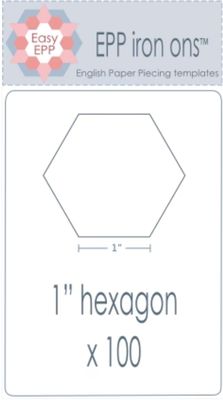 1” hexie x 100 - water soluble laser cut by Hugs n Kisses