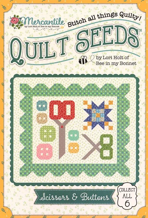 Quilt Seeds Scissors & Buttons
