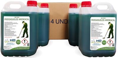 Fregasuelos amoniacal, caja de 4 garrafas 9101 (20kg)