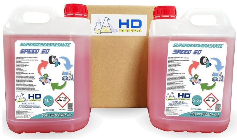 Desengrasante ultra concentrado SPEED 60, caja de 2 garrafas (10kg)