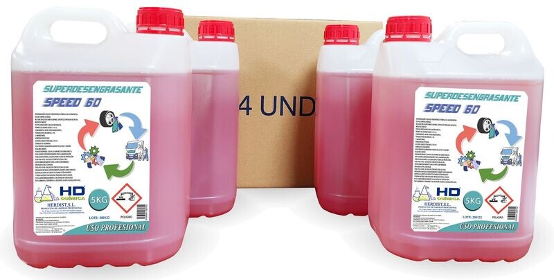Desengrasante ultra concentrado SPEED 60, caja de 4 garrafas (20kg)