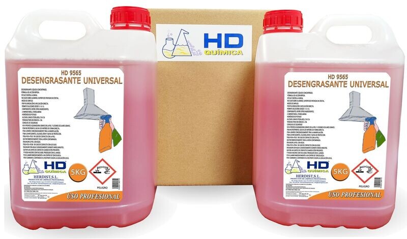 Desengrasante universal doméstico, caja de 2 garrafas 9565 (10kg)