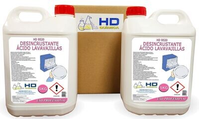 Desincrustante ácido lavavajillas, caja de 2 garrafas 9520 (10kg)