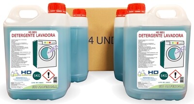 Detergente para lavadoras, caja de 4 garrafas 9851 (20kg)