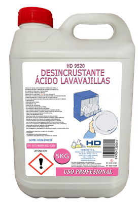 DESINCRUSTANTE ÁCIDO PARA LAVAVAJILLAS