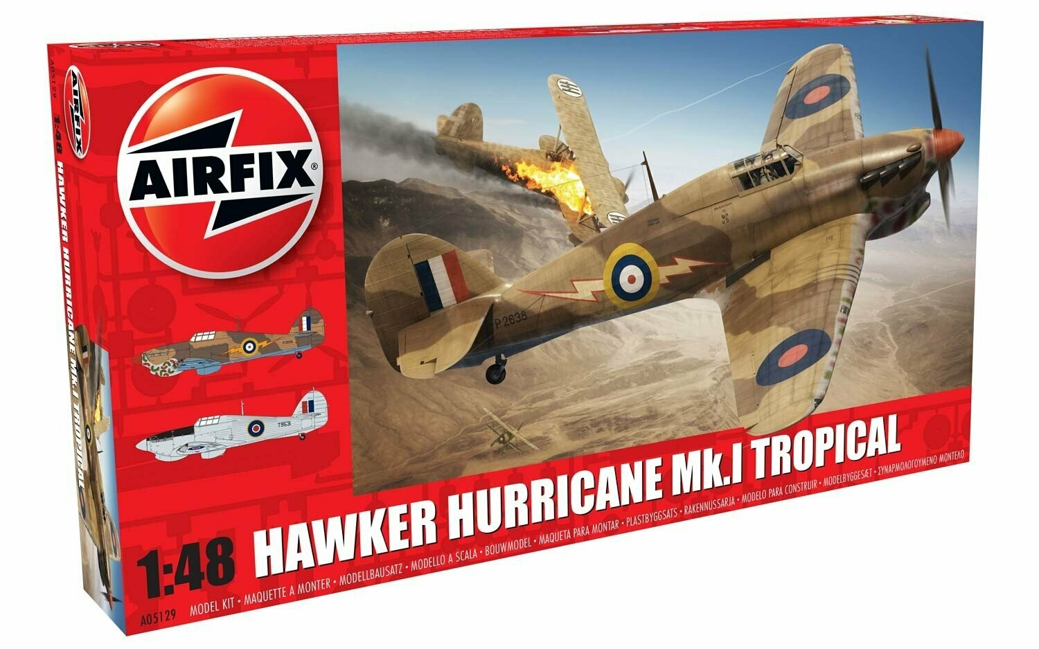 Airfix A05129 1/48 Hawker Hurricane Mk1. Tropical