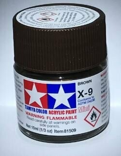 Tamiya 81509 Mini Acrylic X-9 Brown