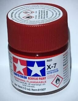 Tamiya 81507 Mini Acrylic X-7 Red