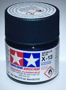 Tamiya 81513 Mini Acrylic X-13 Metallic Blue