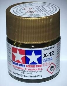 Tamiya 81512 Mini Acrylic X-12 Gold Leaf