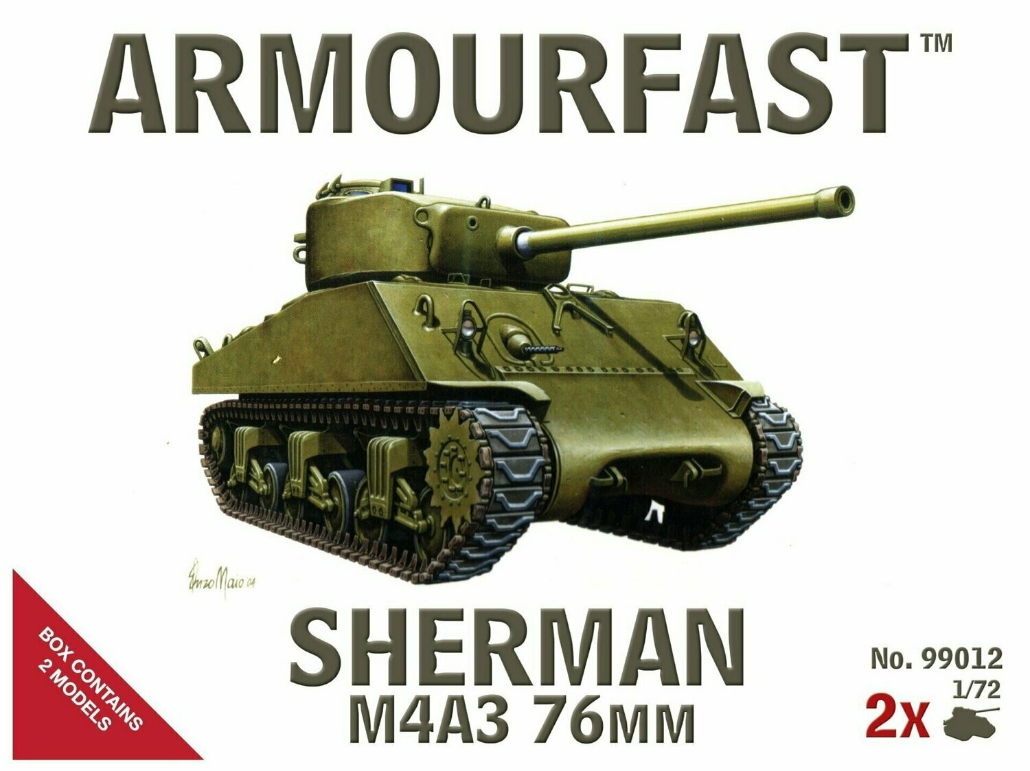 Armourfast 99012 1/72 Sherman M4A3 76mm