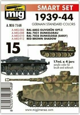 MIG Smart Set 15 - 1939-44 German Standard colours