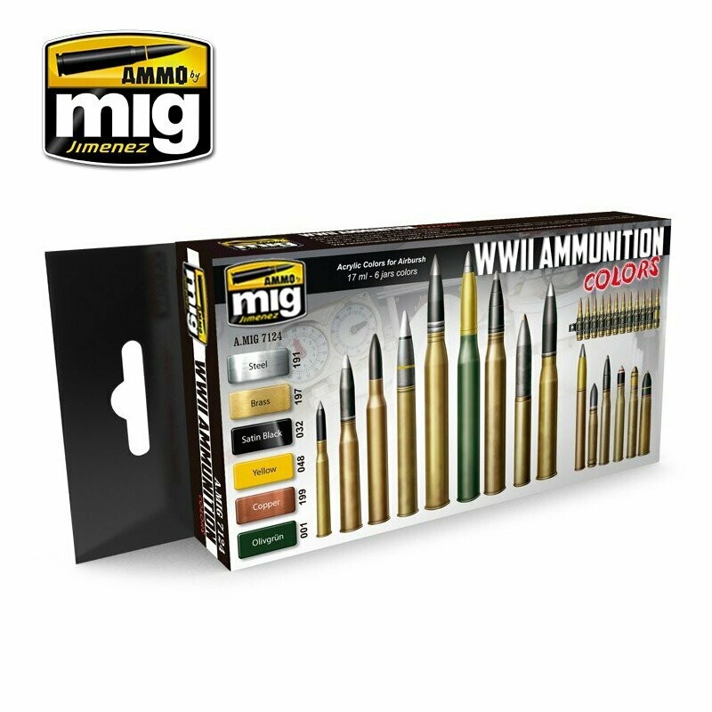 MIG WWII Ammunition Colours