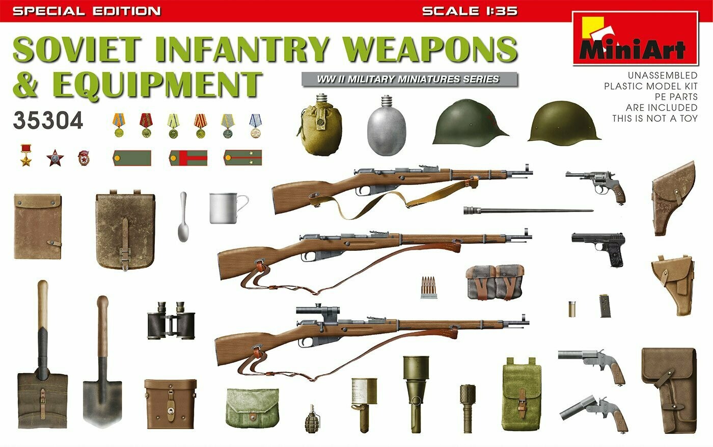 Miniart 1/35 Soviet Infantry Weapons & Equipment