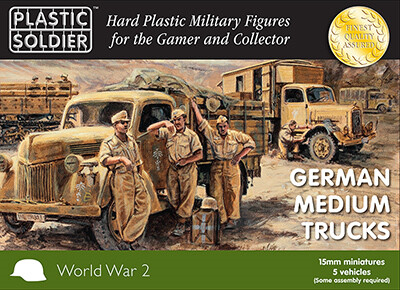Plastic Soldier 1/100 German Medium Trucks