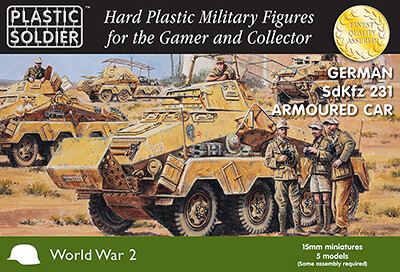 Plastic Soldier 1/100 German SdKfz 231 Armoured Car