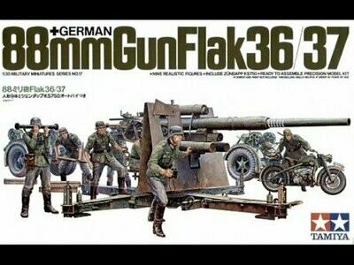 Tamiya 35017 1/35 88mm German Flak Gun 36/37