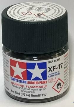 Tamiya 81717 Mini Acrylic XF-17 Sea Blue